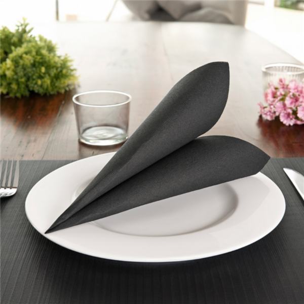 GUARDANAPO PONTO POR PONTO 40x40 CM. PRETO 1200 UNIDADES